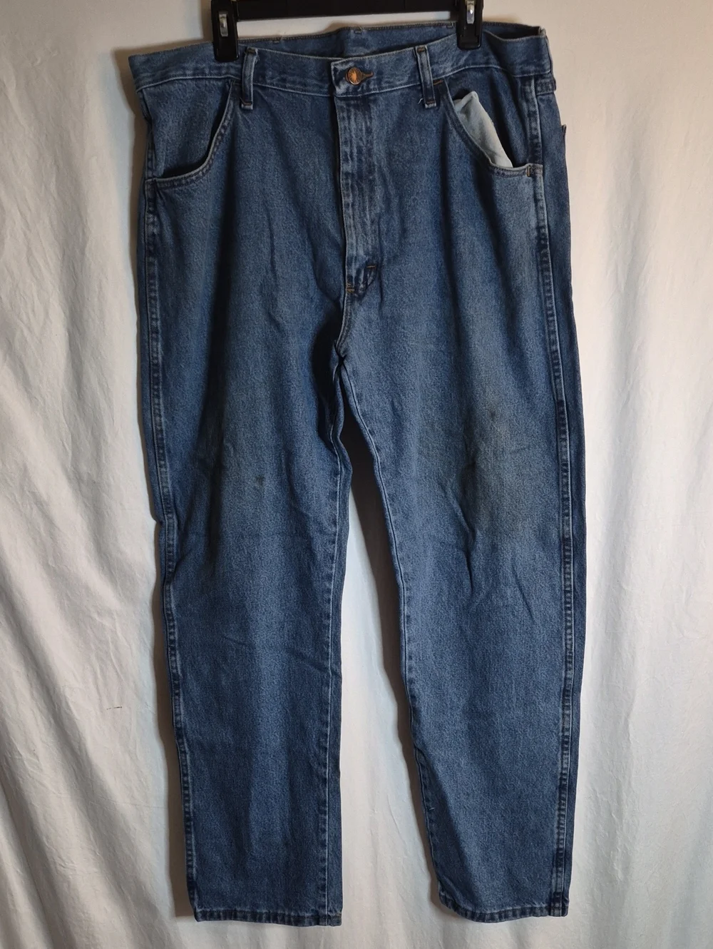 Rustler Men's Straight-Leg Denim Jeans in Blue